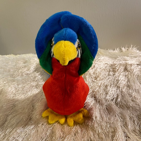 RARE Jabber the Parrot Ty Beanie Baby w/ GRAMMATICAL ERROR! Excellent Condition! - Picture 13 of 16